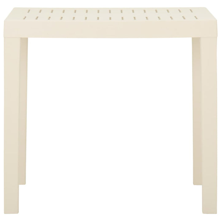 havebord 79x65x72 cm plastik hvid