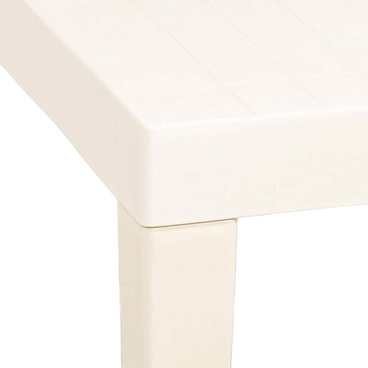 havebord 79x65x72 cm plastik hvid