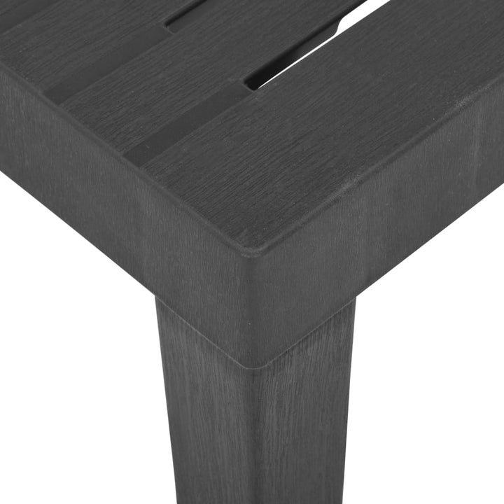 havebord 79x65x72 cm plastik grå