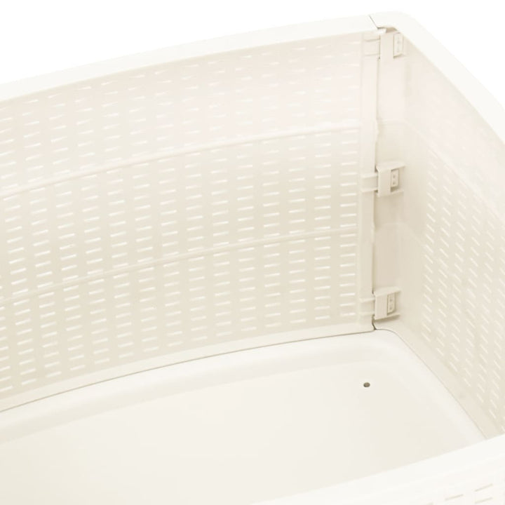 havebord 53x53x40 cm plastik hvid