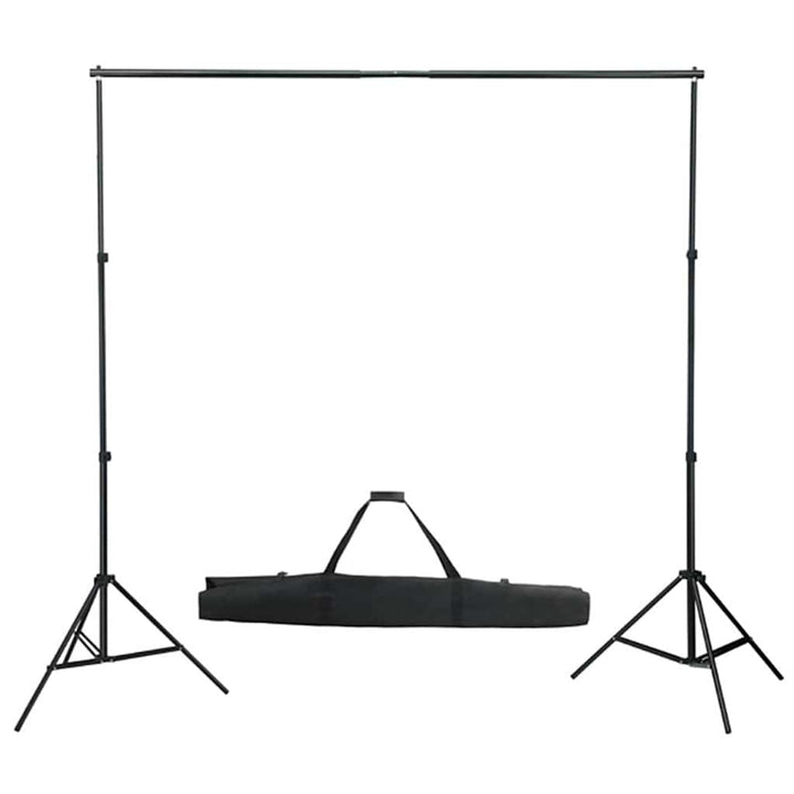 fotostudiesæt med softbox-lamper + baggrund og reflektor