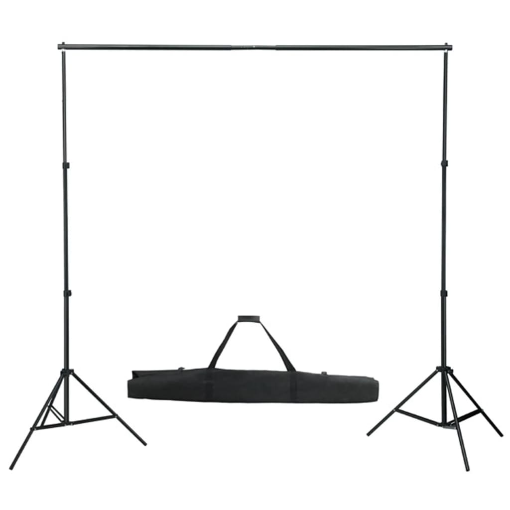 fotostudieudstyr med lamper, paraplyer, baggrund og reflektor