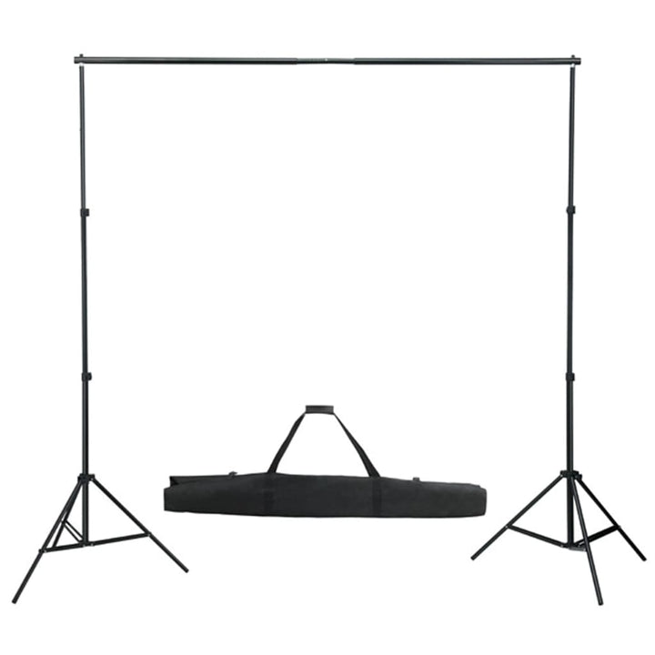fotostudieudstyr med lamper, paraplyer, baggrund og reflektor