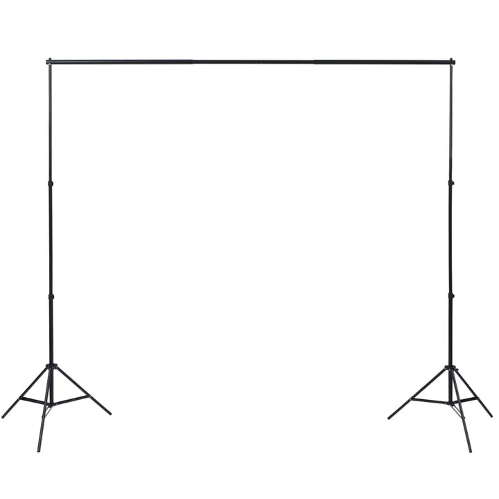 fotostudiesæt med softbox-lamper, baggrund og reflektor
