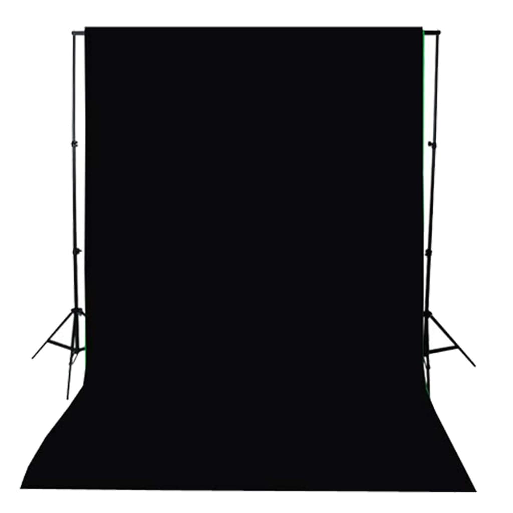 fotostudieudstyr med lamper, paraplyer, baggrund og reflektor