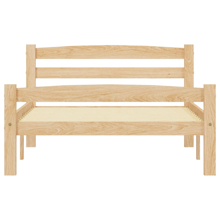 sengeramme uden madras massivt fyrretræ 90x200 cm
