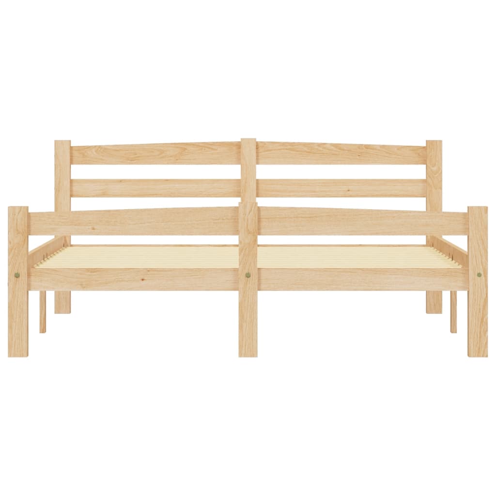 sengestel 120x200 cm massivt fyrretræ