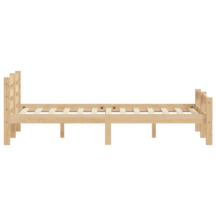 sengestel 120x200 cm massivt fyrretræ