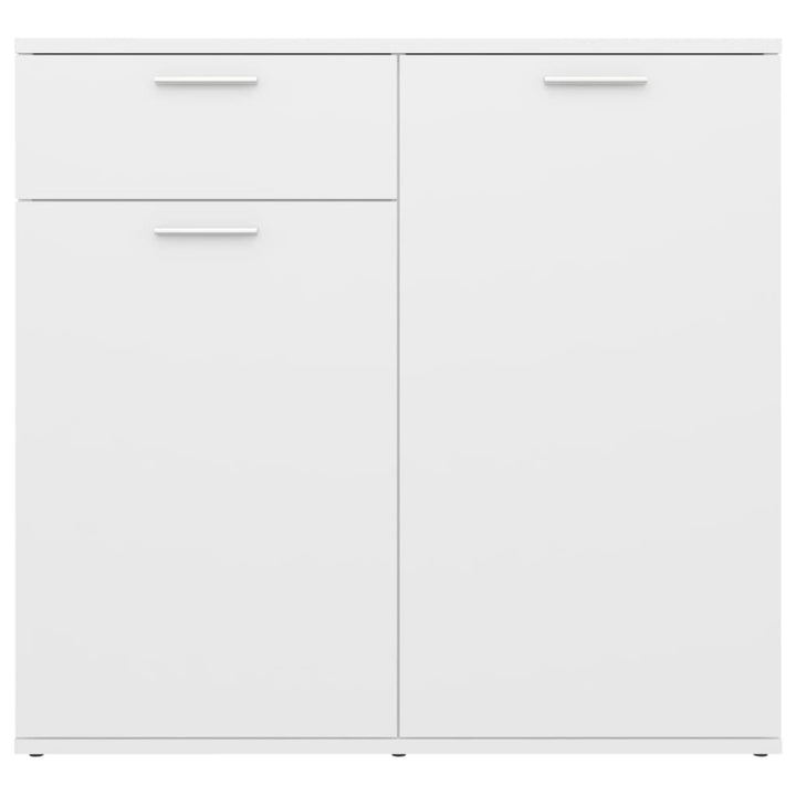 skænk 80x36x75 cm konstrueret træ hvid