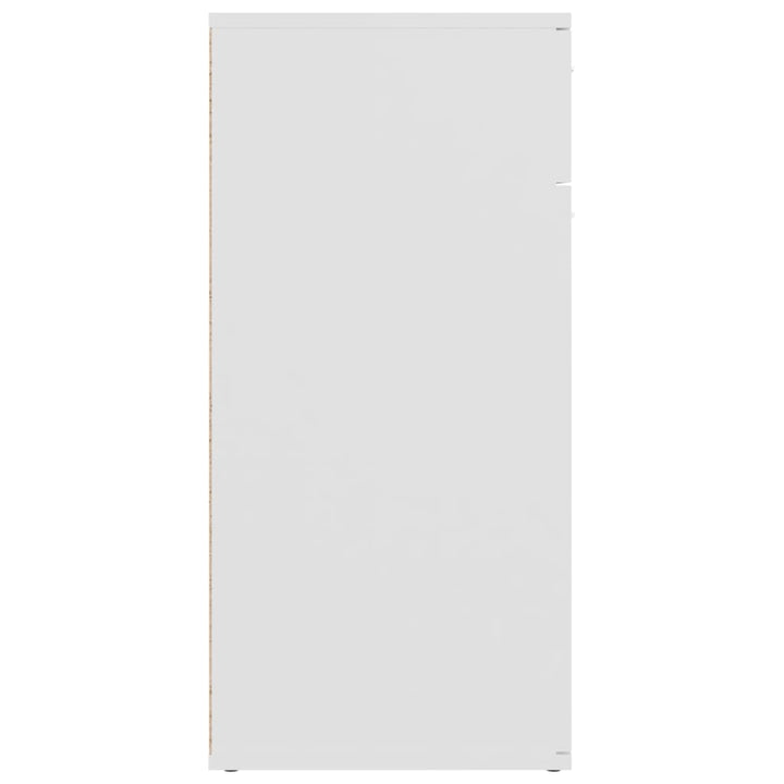 skænk 80x36x75 cm konstrueret træ hvid