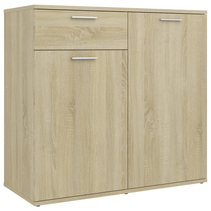skænk 80x36x75 cm konstrueret træ sonoma-eg