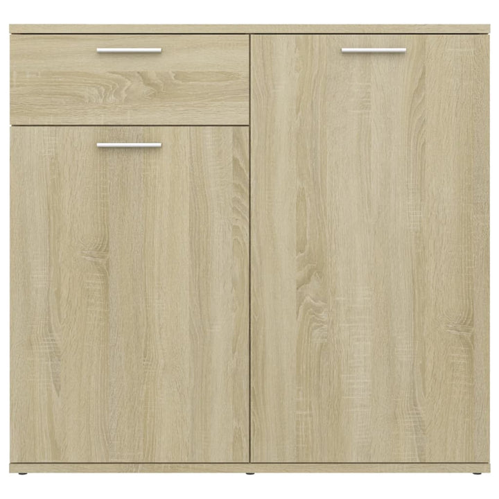 skænk 80x36x75 cm konstrueret træ sonoma-eg