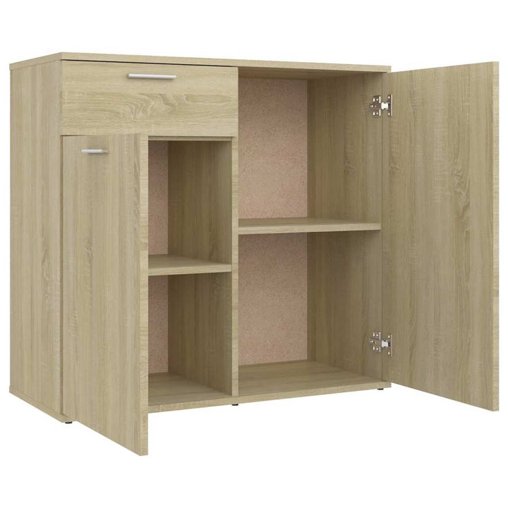 skænk 80x36x75 cm konstrueret træ sonoma-eg