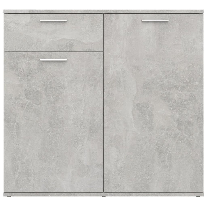 skænk 80x36x75 cm konstrueret træ betongrå