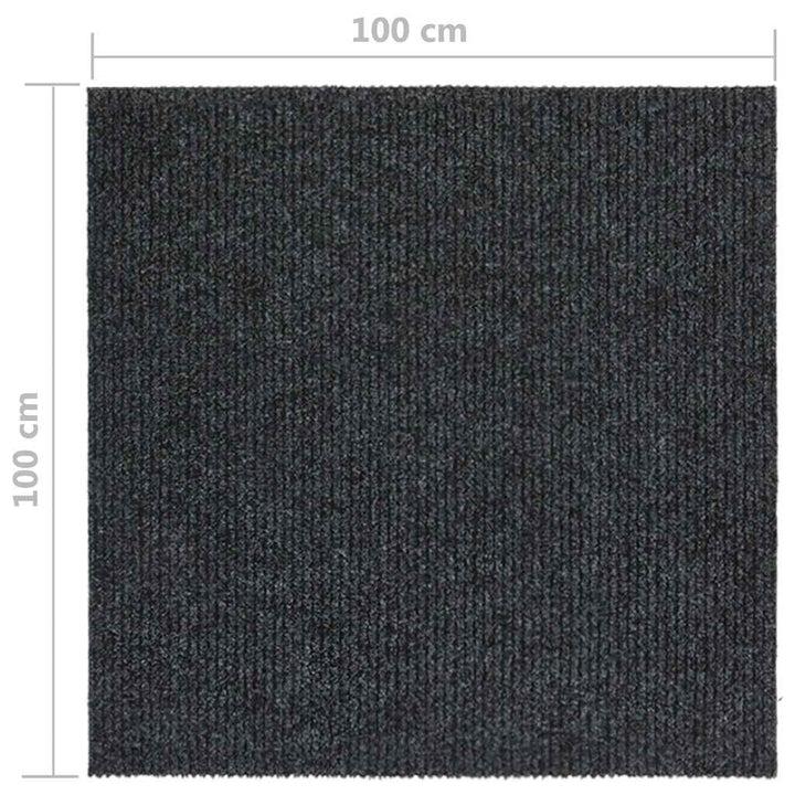 snavsbestandig tæppeløber 100x100 cm antracitgrå