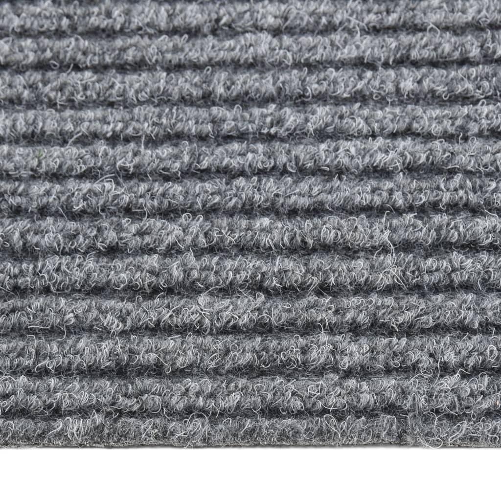 snavsbestandig tæppeløber 100x300 cm grå