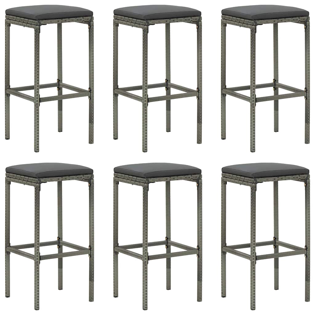 barsæt til haven 7 dele med hynder grå