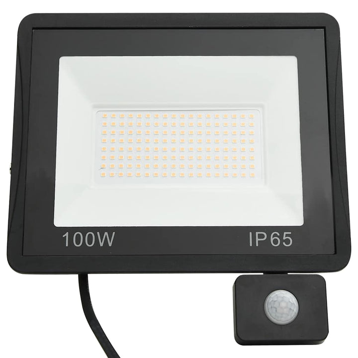 LED-projektør med sensor 100 W varm hvid