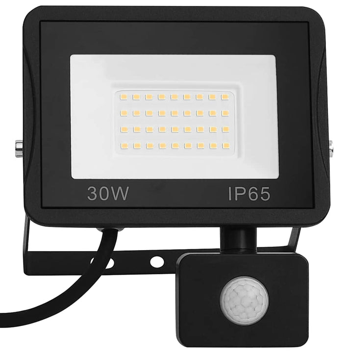 LED-projektør med sensor 30 W kold hvid