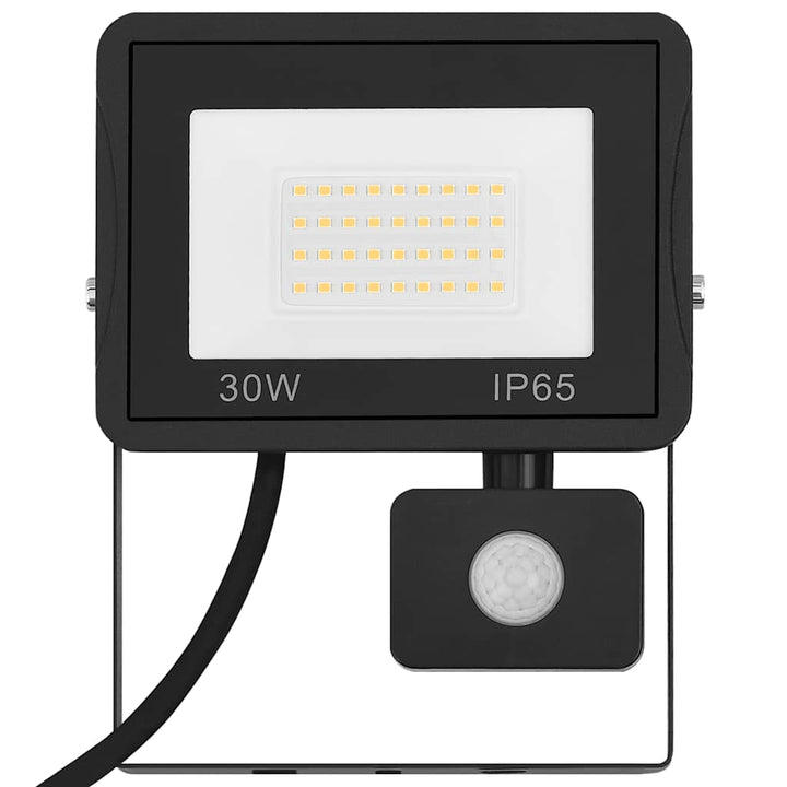 LED-projektør med sensor 30 W kold hvid