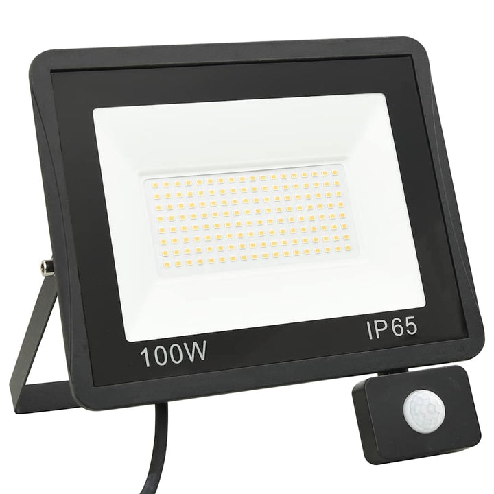 LED-projektør med sensor 100 W kold hvid