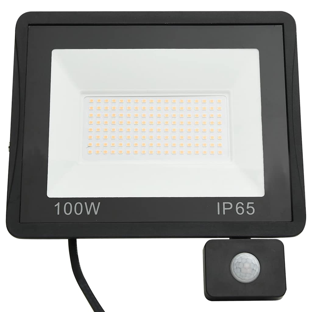 LED-projektør med sensor 100 W kold hvid