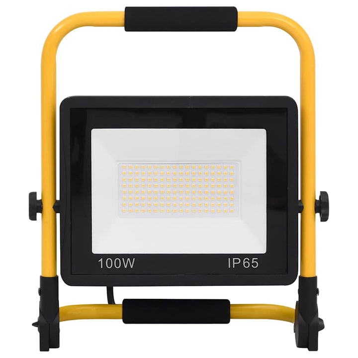 LED-projektør med håndtag 100 W varm hvid