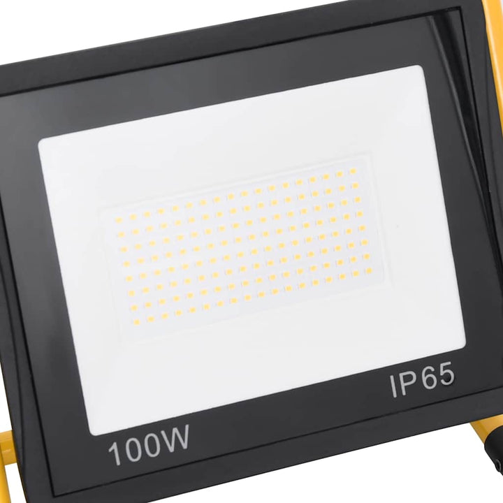 LED-projektør med håndtag 100 W varm hvid