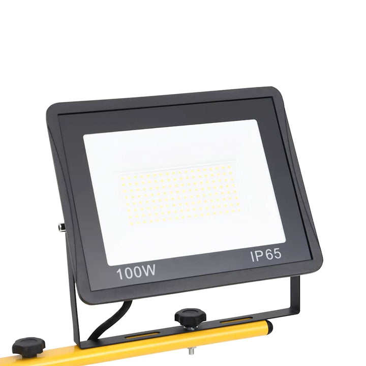 LED-projektør med stativ 2x100 W kold hvid