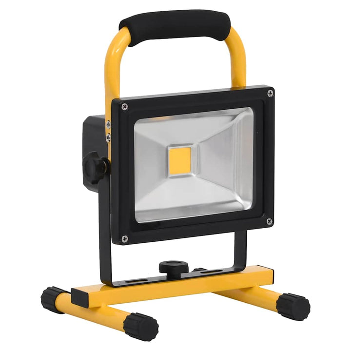 genopladelig LED-projektør med håndtag 30 W kold hvid