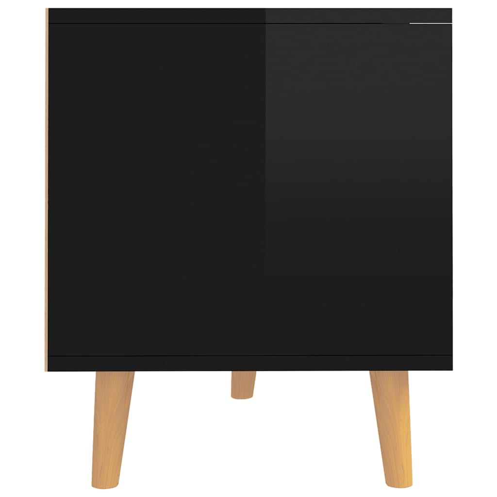 tv-bord 90x40x48,5 cm konstrueret træ sort højglans