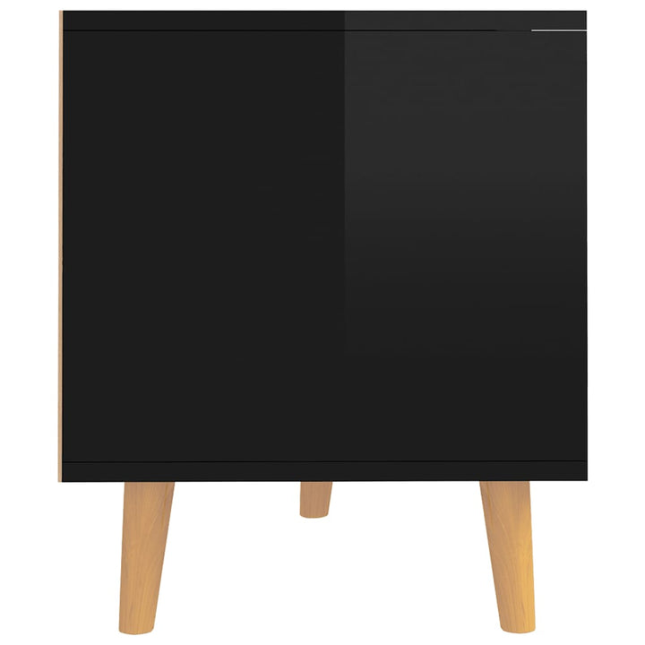 tv-bord 90x40x48,5 cm konstrueret træ sort højglans