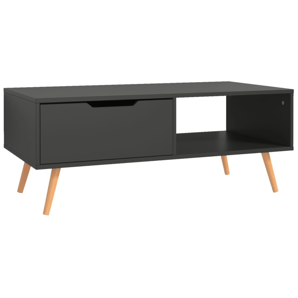 sofabord 100x49,5x43 cm konstrueret træ grå