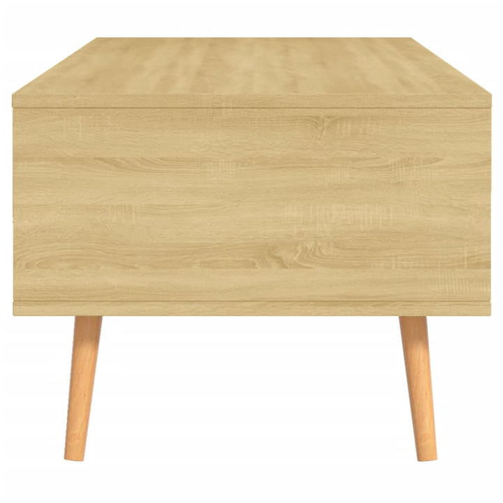 sofabord 100x49,5x43 cm konstrueret træ sonoma-eg