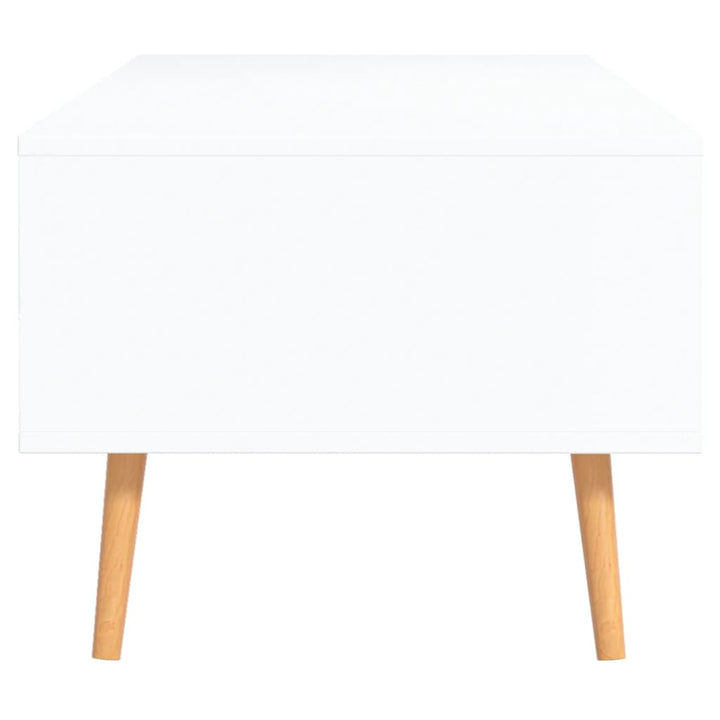 sofabord 100x49,5x43 cm konstrueret træ hvid og sonoma-eg