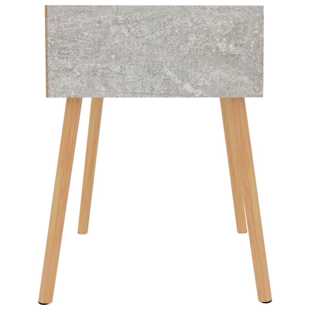 sengeborde 2 stk. 40x40x56 cm konstrueret træ betongrå