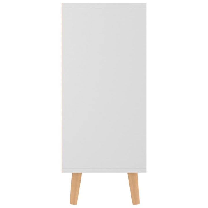 skænk 90x30x72 cm konstrueret træ hvid