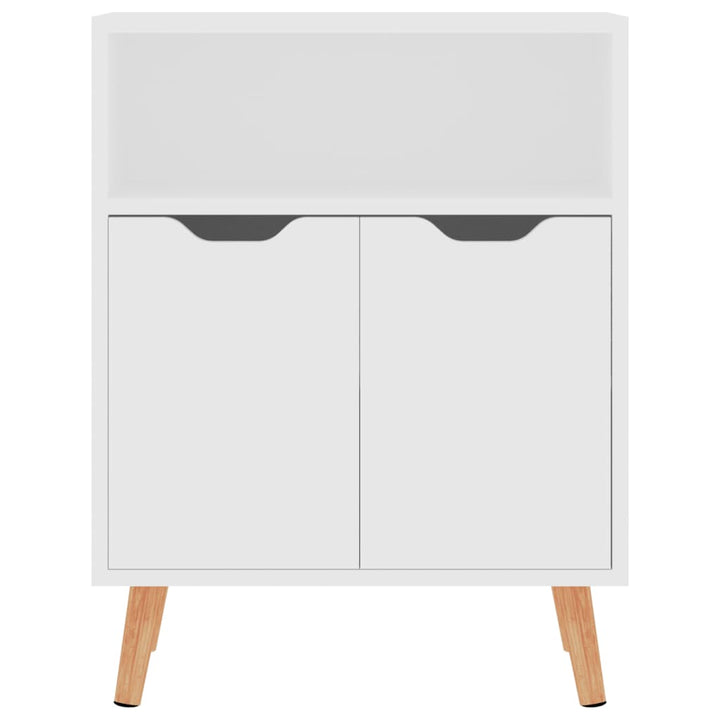skænk 60x30x72 cm konstrueret træ hvid