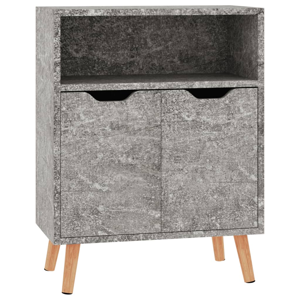 skænk 60x30x72 cm konstrueret træ betongrå