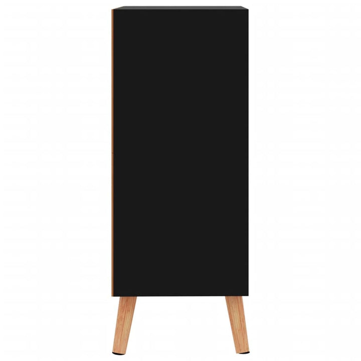 skænk 60x30x72 cm konstrueret træ sort højglans