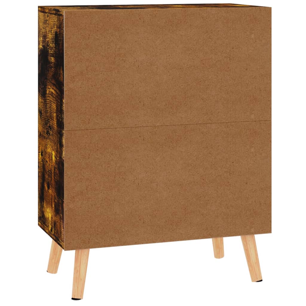 skænk 60x30x72 cm konstrueret træ røget egetræsfarve