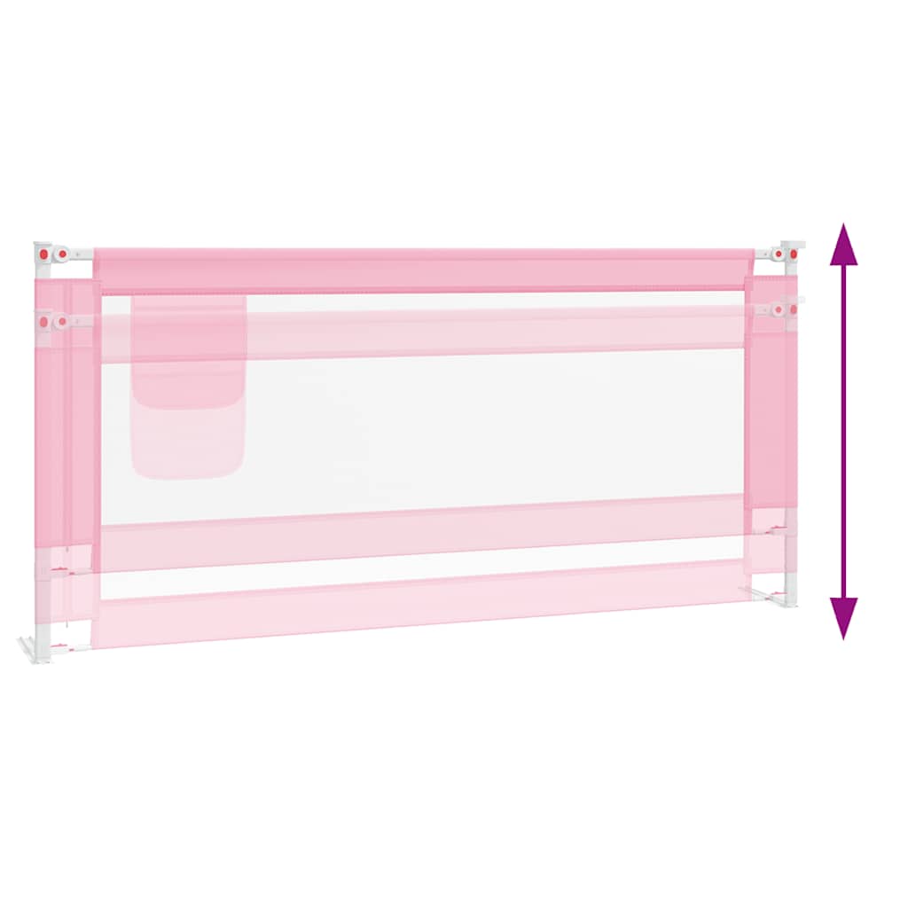 sengegest til børneseng 200x25 cm stof pink