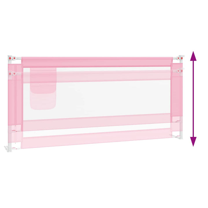 sengegest til børneseng 200x25 cm stof pink