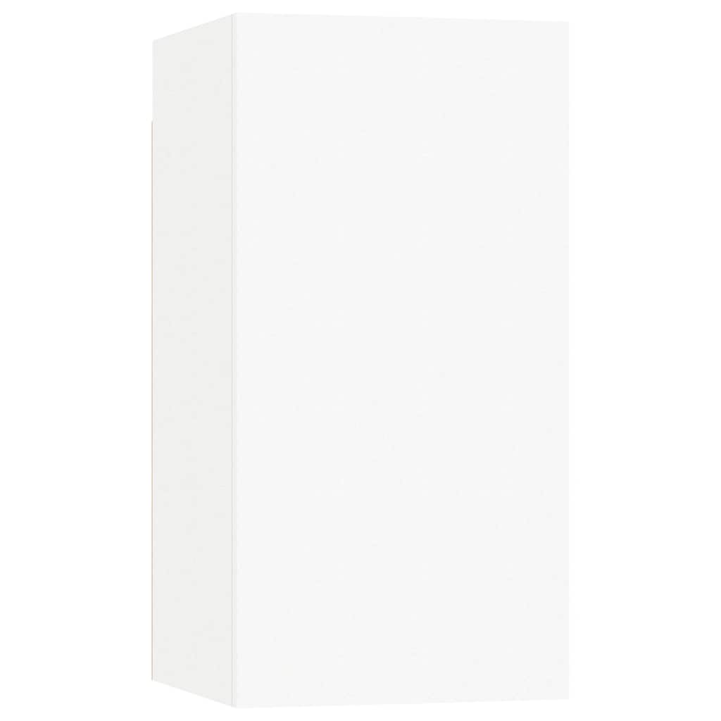 tv-bord 30,5x30x60 cm konstrueret træ hvid