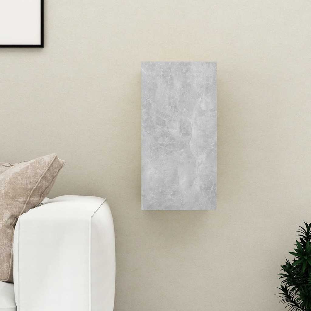 tv-bord 30,5x30x60 cm konstrueret træ betongrå