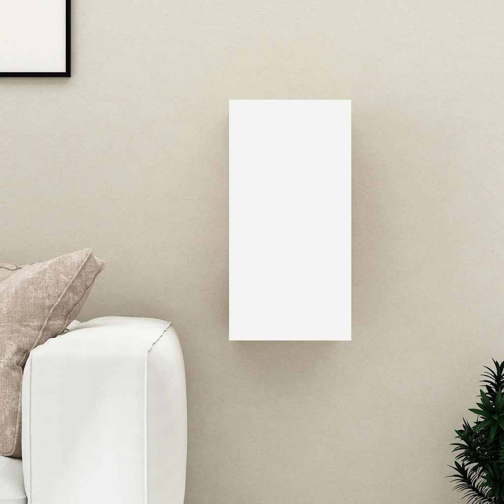 tv-bord 30,5x30x60 cm konstrueret træ hvid og sonoma-eg