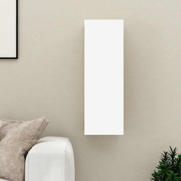 tv-skab 30,5x30x90 cm konstrueret træ hvid