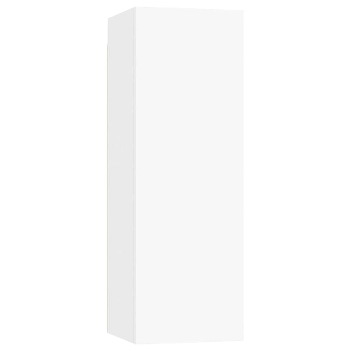 tv-borde 2 stk. 30,5x30x90 cm konstrueret træ hvid