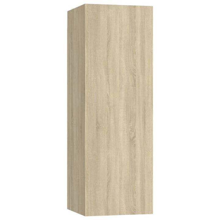 tv-bord 30,5x30x90 cm konstrueret træ sonoma-eg