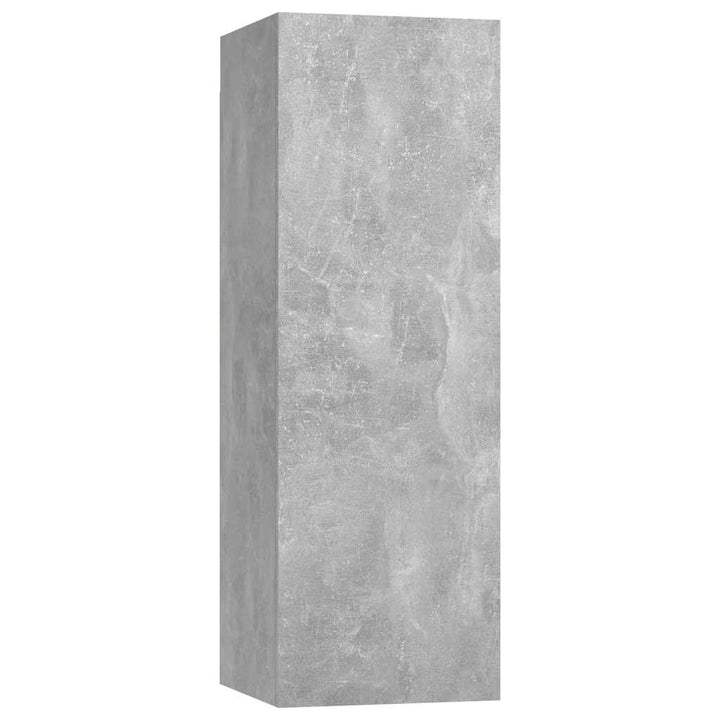 tv-bord 30,5x30x90 cm konstrueret træ betongrå